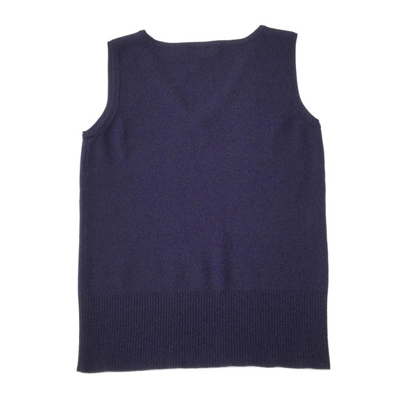 Sleeveless V-Neck Shell Knit Tank Top 89th & MADISON Blue S NWOT - Picture 7 of 7